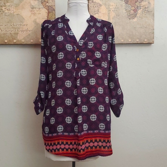 🟣 3/$25 RUE21 NWOT Tunic blouse - Picture 1 of 7